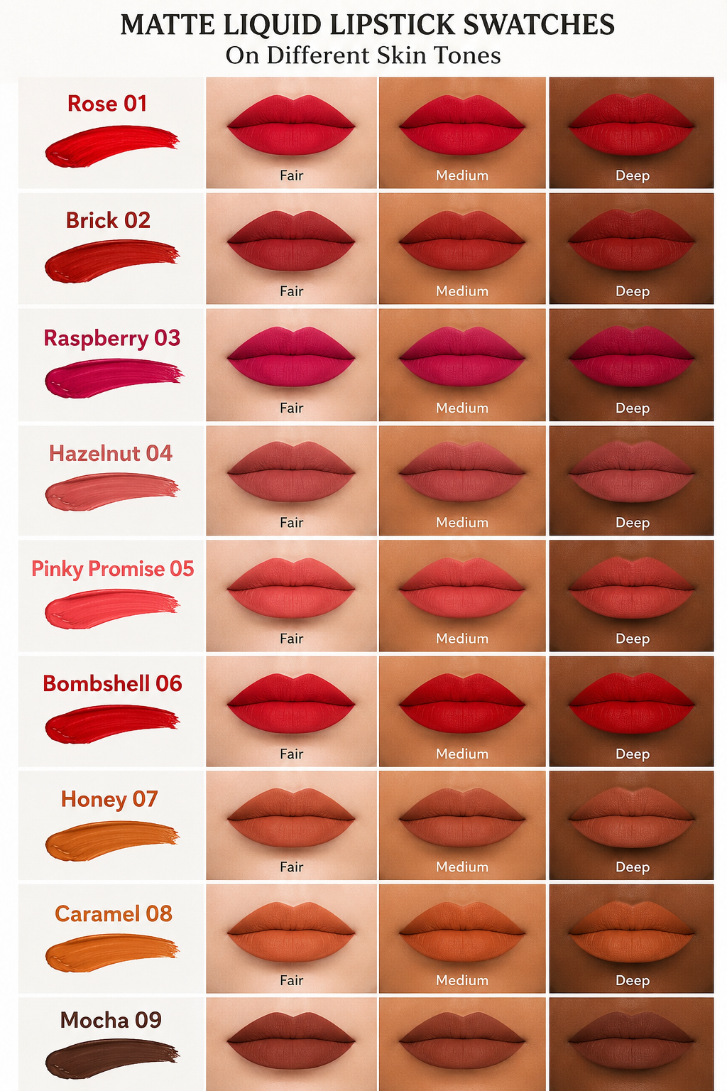 Velvet Matte Liquid Lipsticks